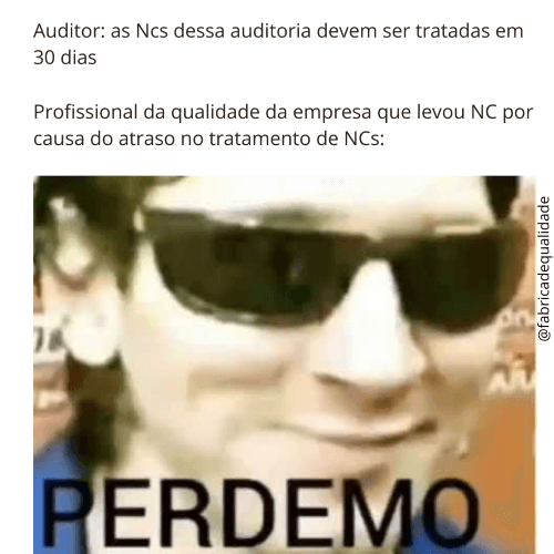 Meme qualidade na empresa.