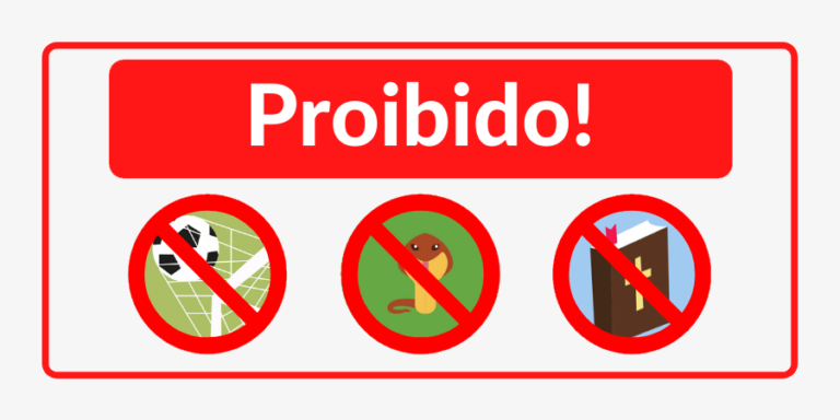 Imagem com uma placa de proibido e os símbolos que representam os ditados que devem ser banidos dos Sistemas de Gestão.