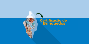 Imagem de um iceberg com apenas uma parte de fora, simbolizando o que é a certificação de brinquedos e o pouco que este artigo contém.